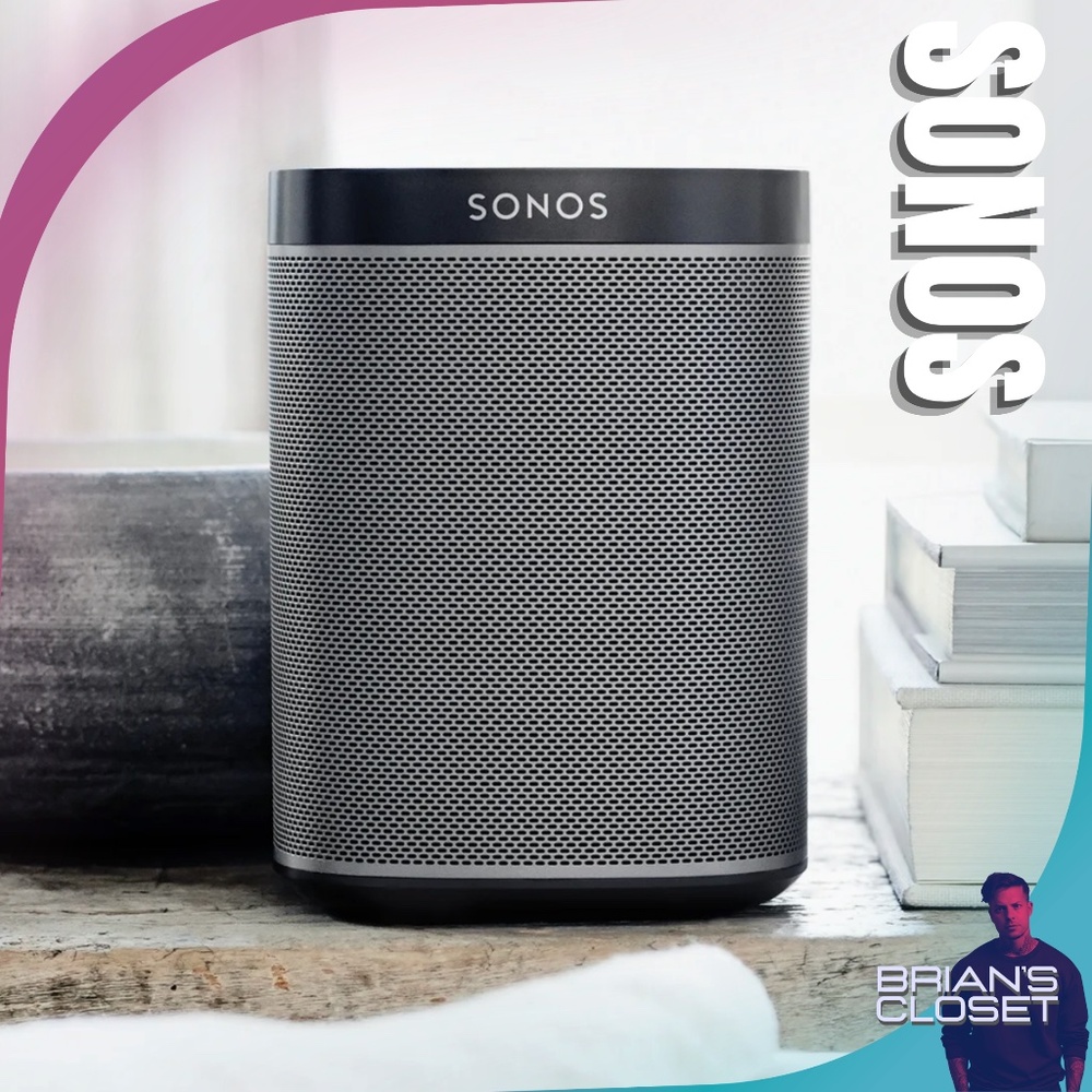 SONOS Play:1 Compact Wireless WiFi Smart Speaker & WALI Wall Mount - Black